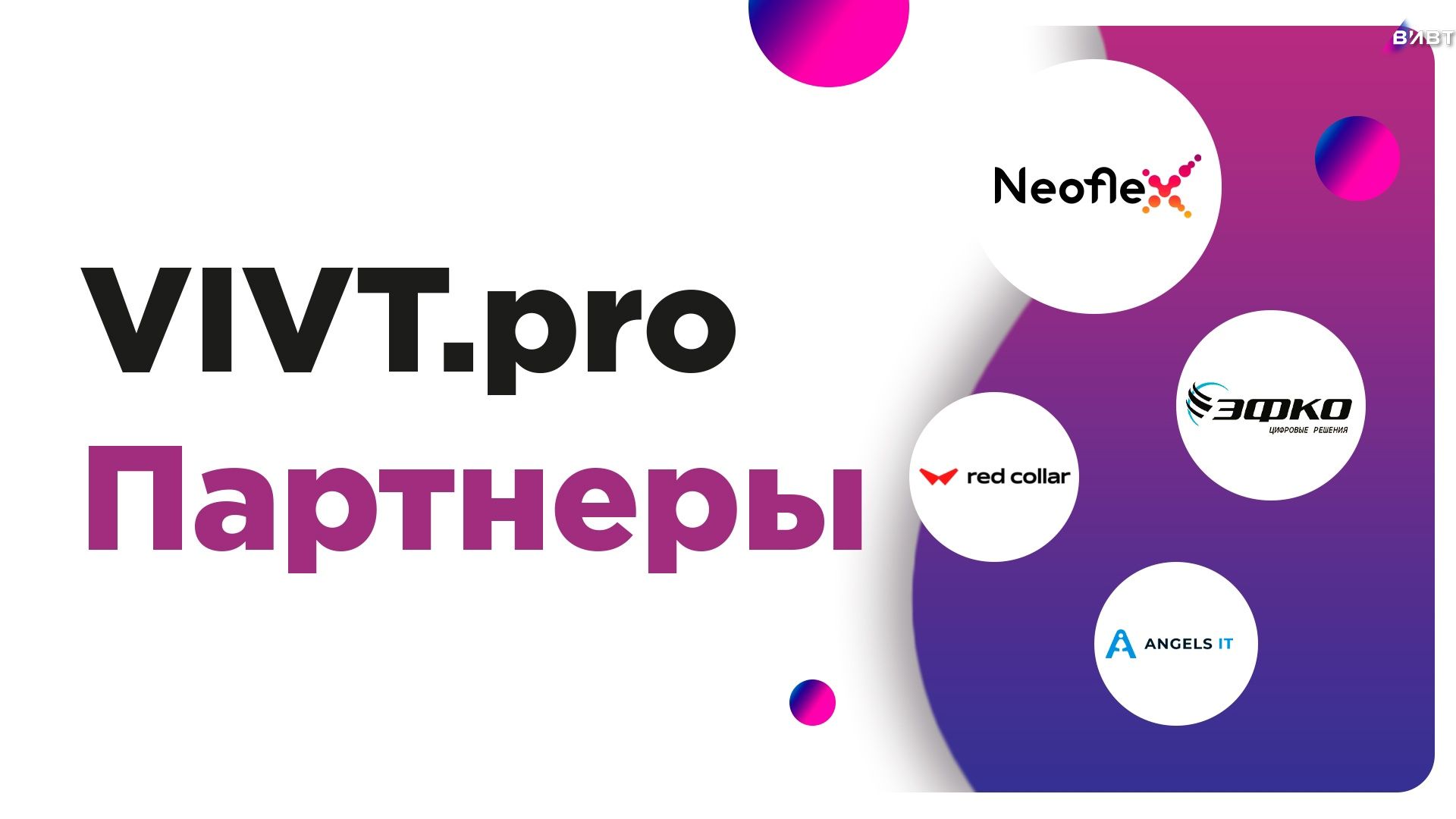 Проект VIVT.pro - знакомство с партнерами Холдинга ВИВТ